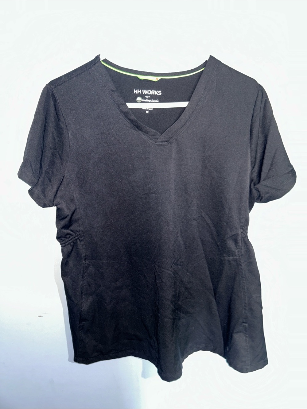 💐 10 for $50 HH Works Women's Black V-Neck Short Sleeve Top